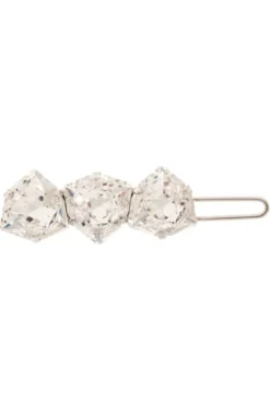Triple Crystal Tige Boule Barrette