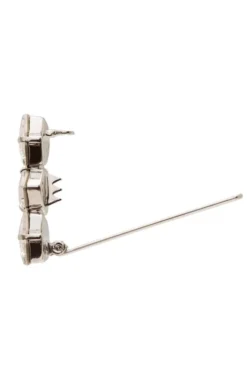 Triple Crystal Tige Boule Barrette